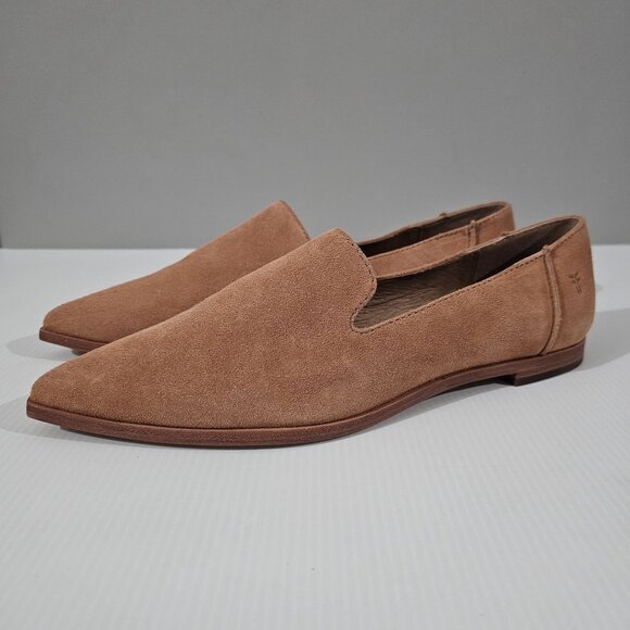 Frye Kenzie Venetian Flat Pointed Toe Loafer Slip On Rosewood Suede Size 11 - Picture 14 of 14